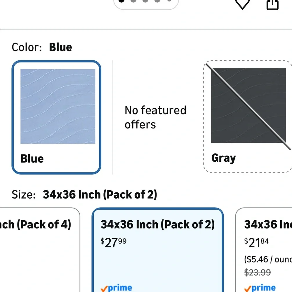Blue Waterproof Bed Pads - Pack of 2